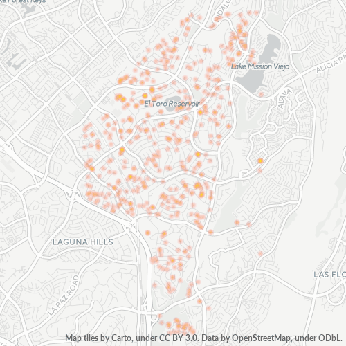 92690 Business Density Heatmap