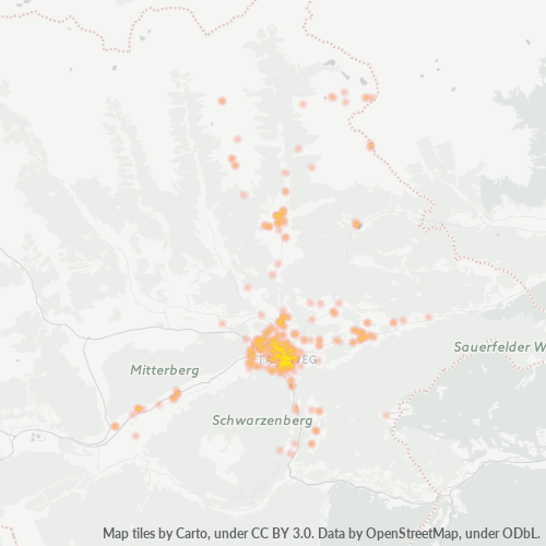 Heatmap für postleitzahl 5580