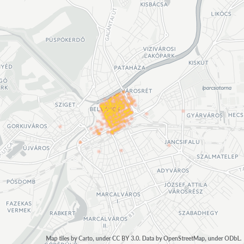 9022 Vállalati sűrűségi térkép
