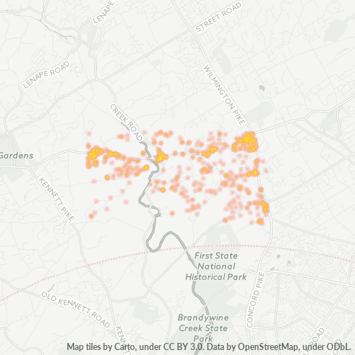 19317 Business Density Heatmap