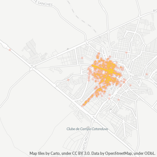 15801-000 Heatmap de Densidade da Empresa