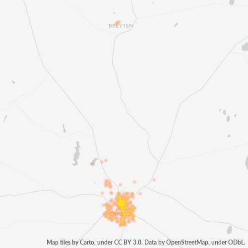 2351 Hittekaart vir Besigheidsdigtheid