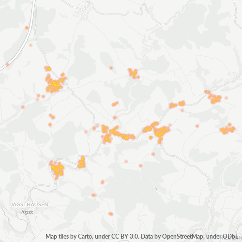 Heatmap für plz 74214