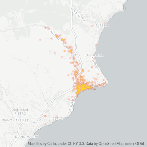 Mappa di calore per cap 17051