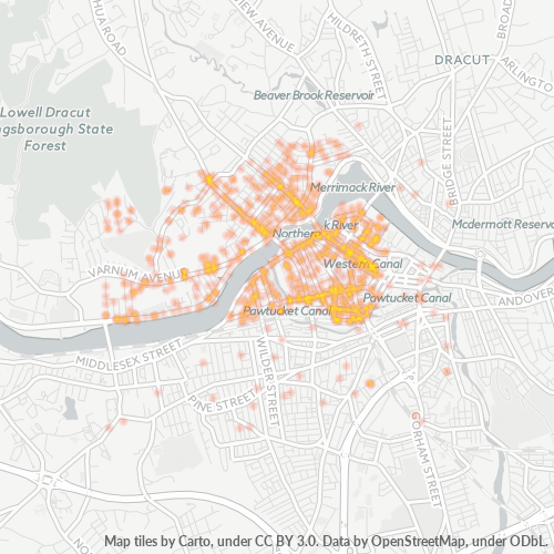 01854 Business Density Heatmap
