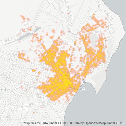 970 商業密度熱圖