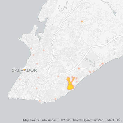 41760-000 Mapa de calor de densidad empresarial
