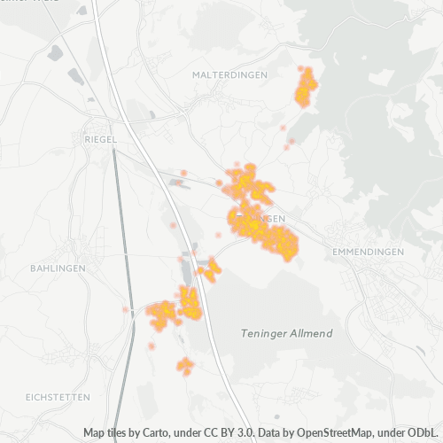 Heatmap für plz 79331