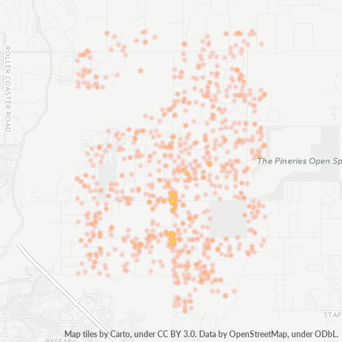 80908 Business Density Heatmap