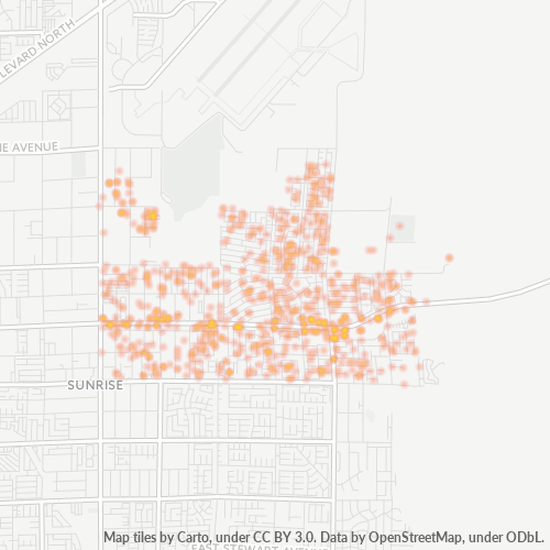 89156 Business Density Heatmap