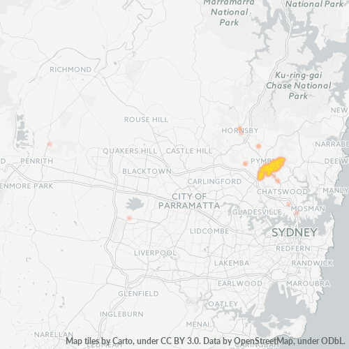 2071 Business Density Heatmap