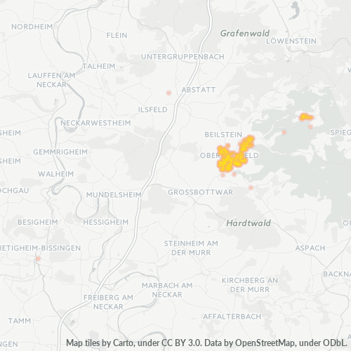 Heatmap für plz 71720