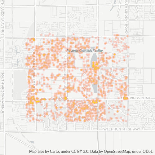 85249 Business Density Heatmap