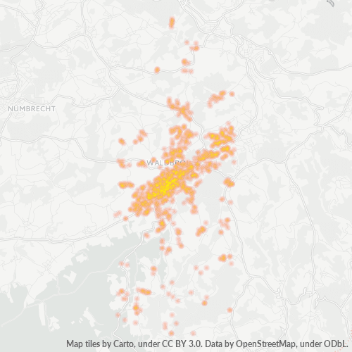51545 Standortdichte-Heatmap