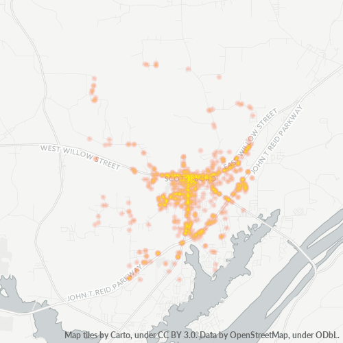 35768 Business Density Heatmap