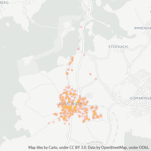 Heatmap für plz 72144