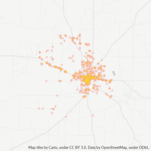 31791 Business Density Heatmap