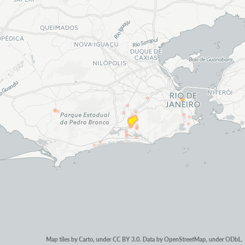 22765-000 Mapa de calor de densidad empresarial