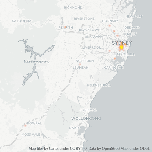 2017 Business Density Heatmap