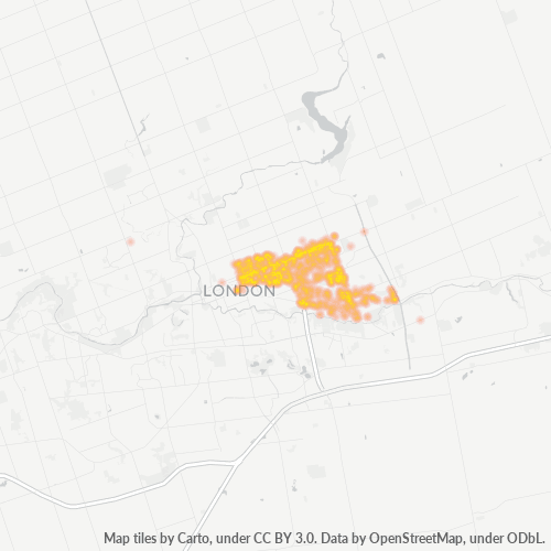 N5W Business Density Heatmap