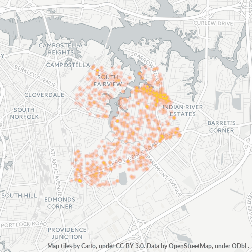 23325 Business Density Heatmap
