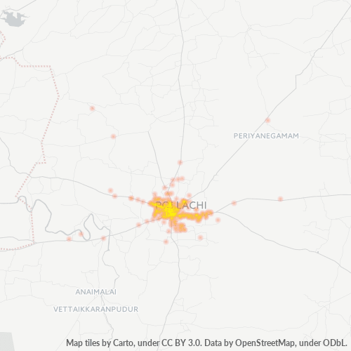 642001 Business Density Heatmap