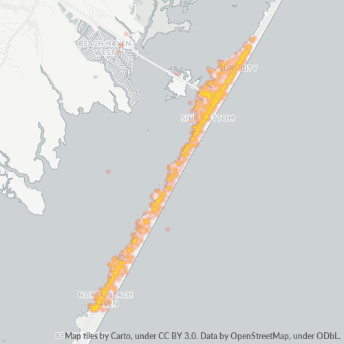 08008 Business Density Heatmap