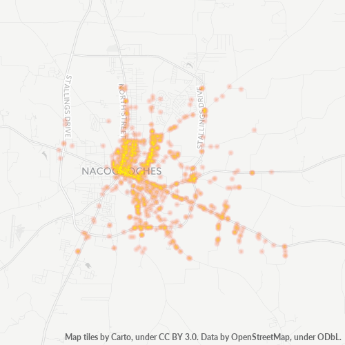 75961 Business Density Heatmap