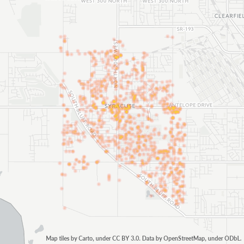 84075 Business Density Heatmap