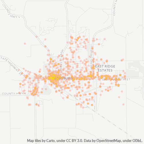 53959 Business Density Heatmap