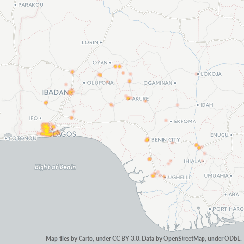 234101 Business Density Heatmap