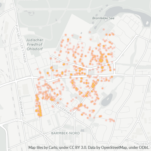 22309 Standortdichte-Heatmap