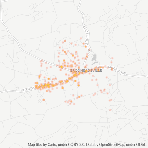 18322 Business Density Heatmap