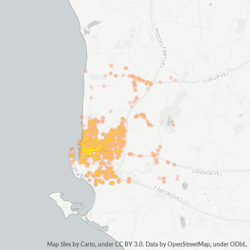 5610 Heatmap over forretningstæthed