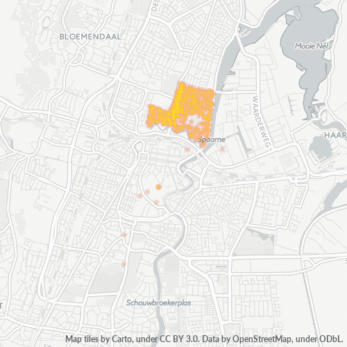 2021 Heatmap Bedrijfsdichtheid