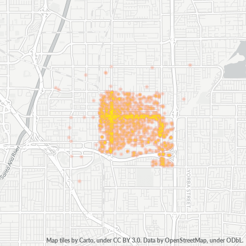 92866 Business Density Heatmap