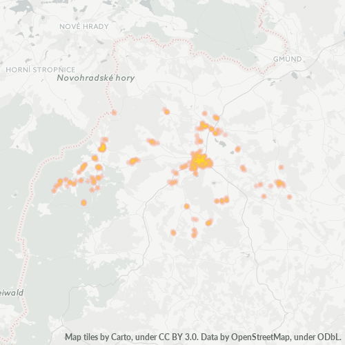 Heatmap für postleitzahl 3970