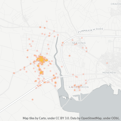 574 00 Χάρτης θερμότητας πυκνότητας επιχείρησης