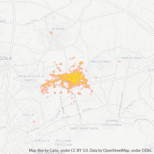 Mappa di calore per cap 80038