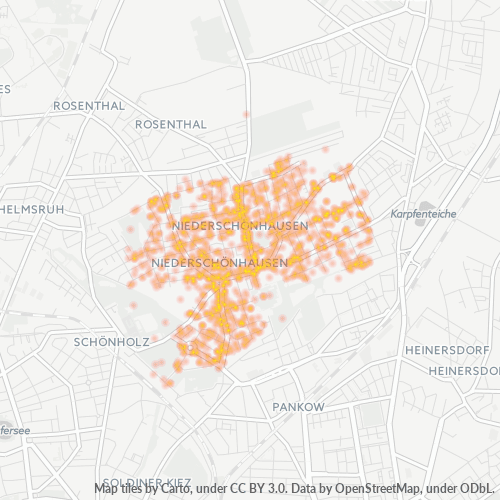 Heatmap für plz 13156