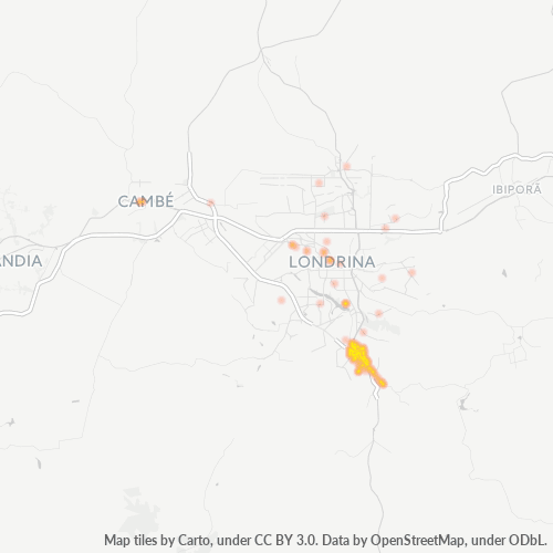 86042-000 Mapa de calor de densidad empresarial