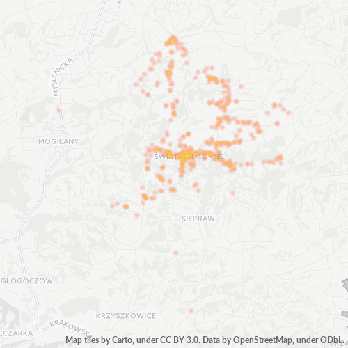 32-040 Mapa intensywności działalności gospodarczej