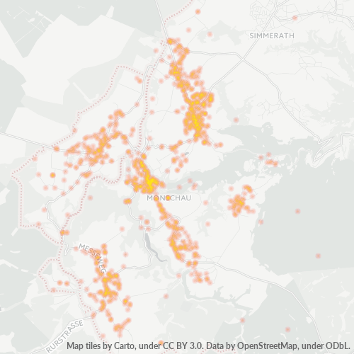 Heatmap für plz 52156