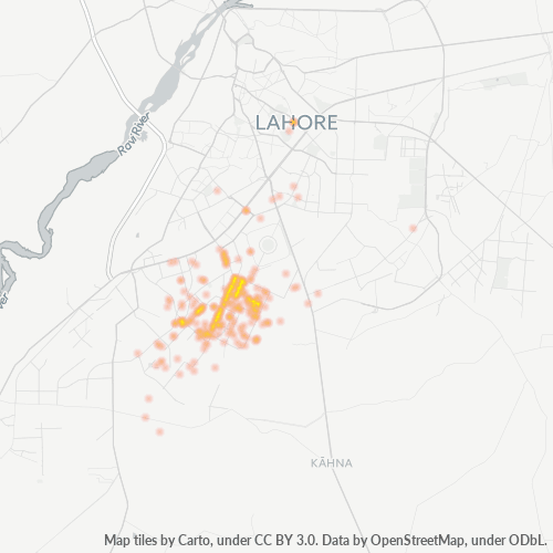 54770 Business Density Heatmap