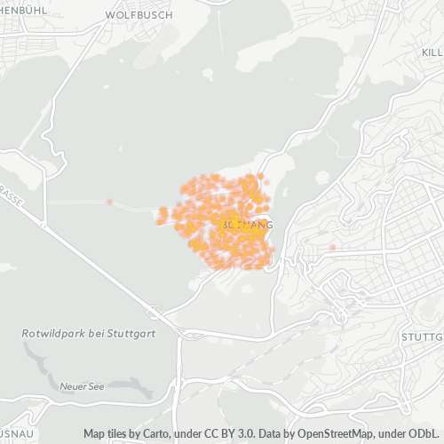 70195 Standortdichte-Heatmap