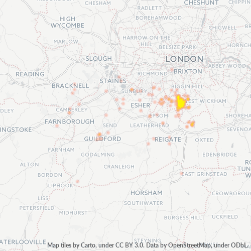 SM6 Business Density Heatmap