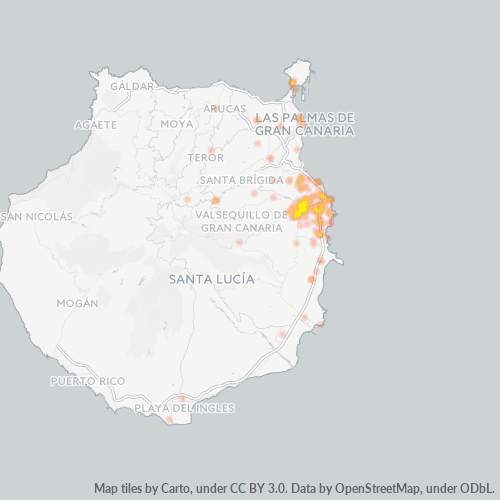 35200 Mapa de densitat de negocis 35200 Mapa de densitat de negocis