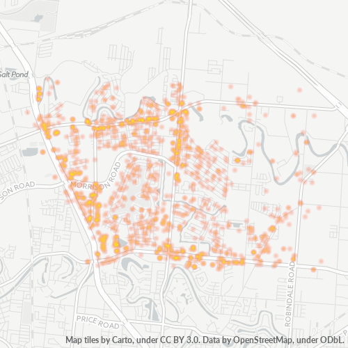 78526 Business Density Heatmap