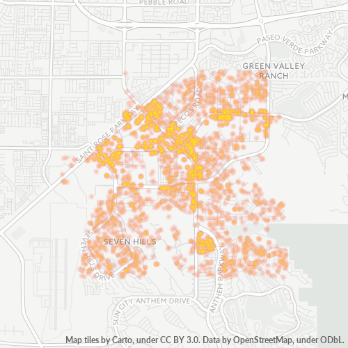 89052 Business Density Heatmap