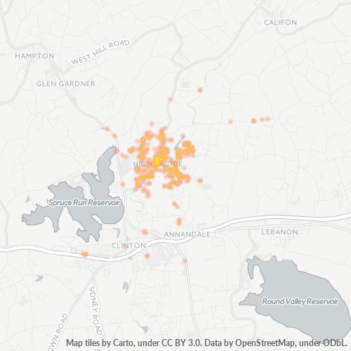 08829 Business Density Heatmap